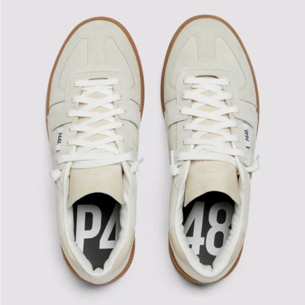 P448 Monza Suede Low-Top Sneakers NWOB, 'Dew’ Color-way, Italian Made, Size 39